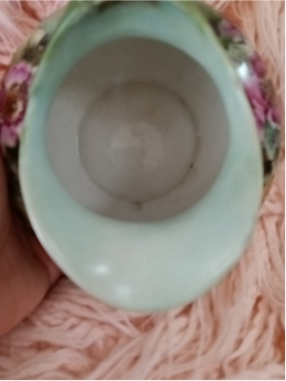 Tresseman & Vogt Limoges france pitcher flowers multicolor pitcher Green yellow - Picture 7 of 16